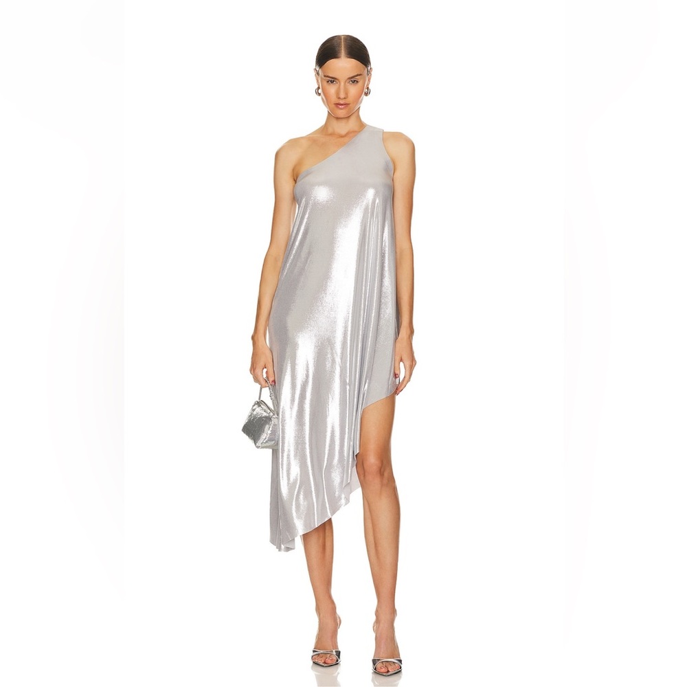 Norma Kamali Silver Tunic NWOT Medium